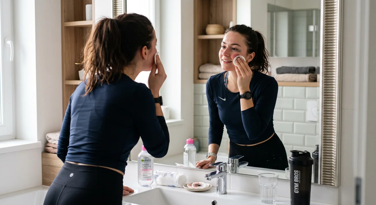 Kompletná skincare rutina pred, počas a po cvičení