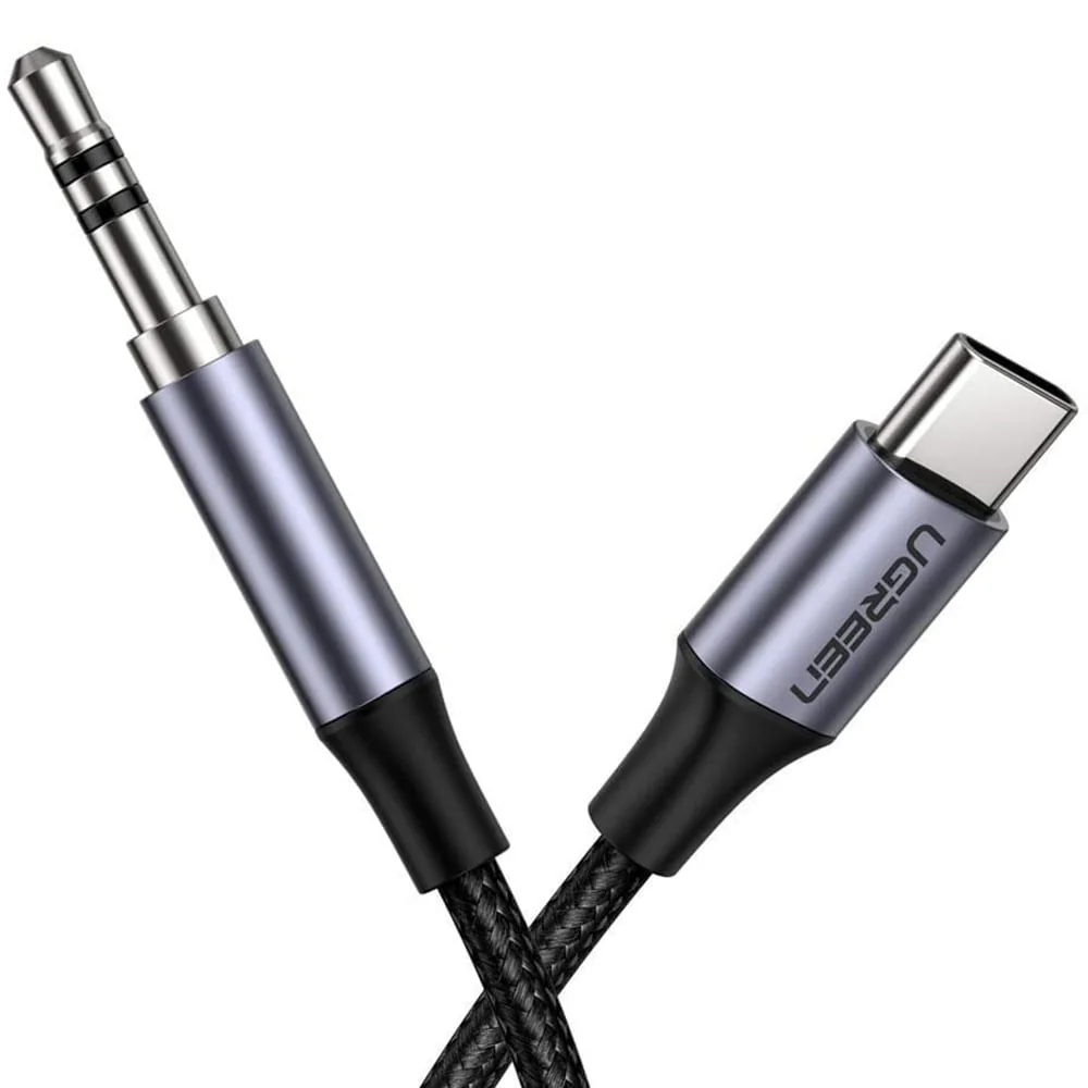 Ugreen AV143 audio kábel USB-C / 3.5mm mini jack 1m, šedý 