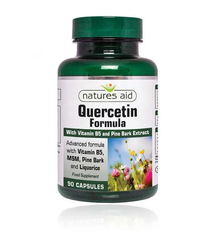 QUERCETIN FORMULA+VITAMIN B5 90CPS NATURES AID UK