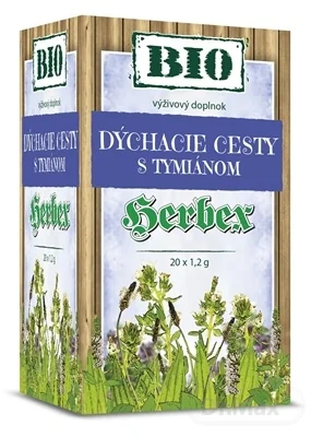 HERBEX BIO DÝCHACIE CESTY s tymiánom