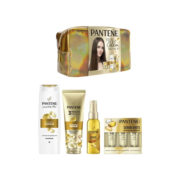 Pantene súprava produktov: olej, šampón, sérum v ampulkách a maska 1×1 ks, darčeková sada