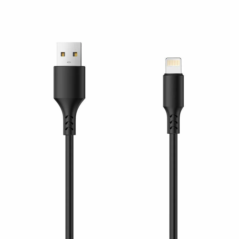 SETTY USB - Lightning kábel 1,0 m 2A čierna (GSM109951) 