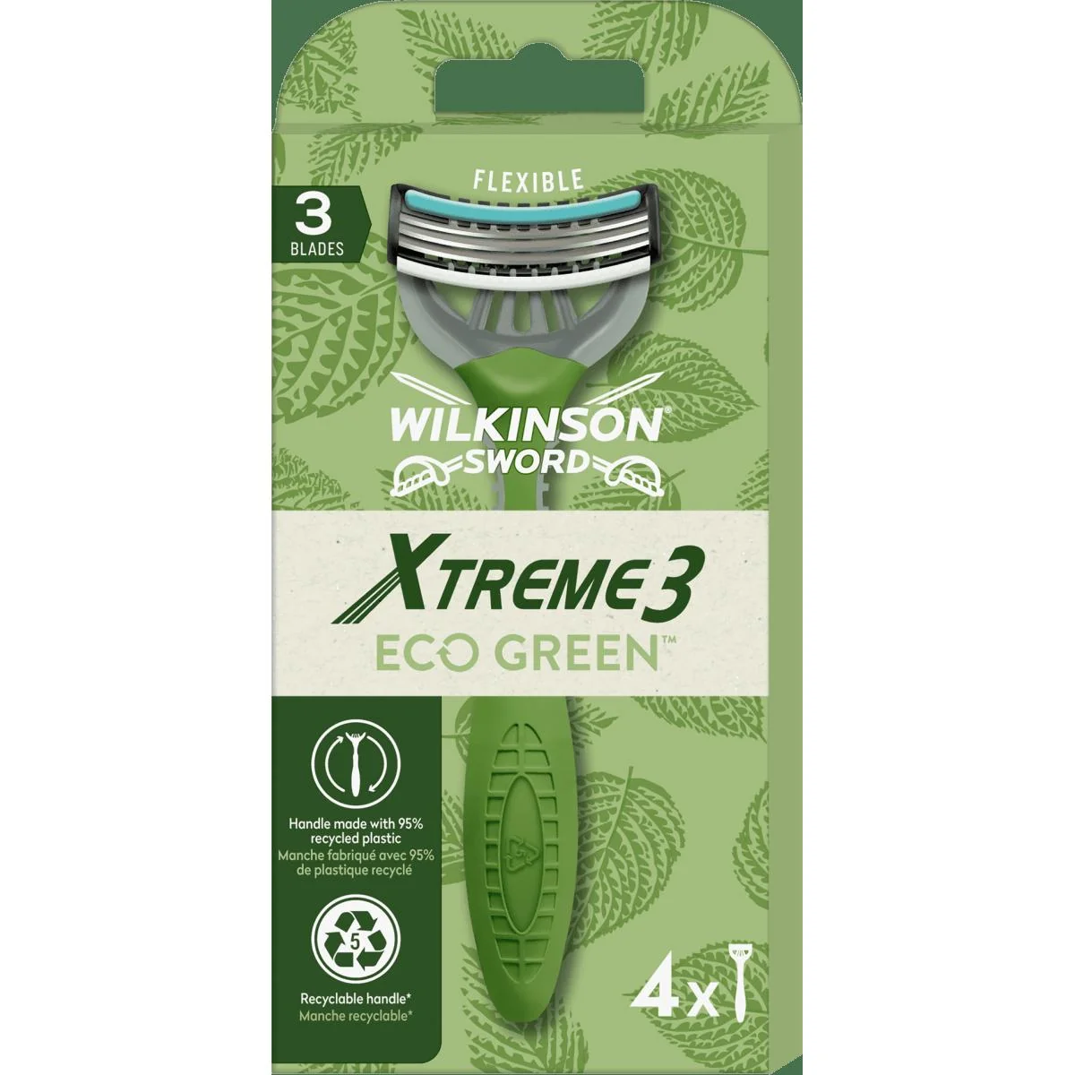 70017500 Wilkinson Xtreme3 Eco Green 4's