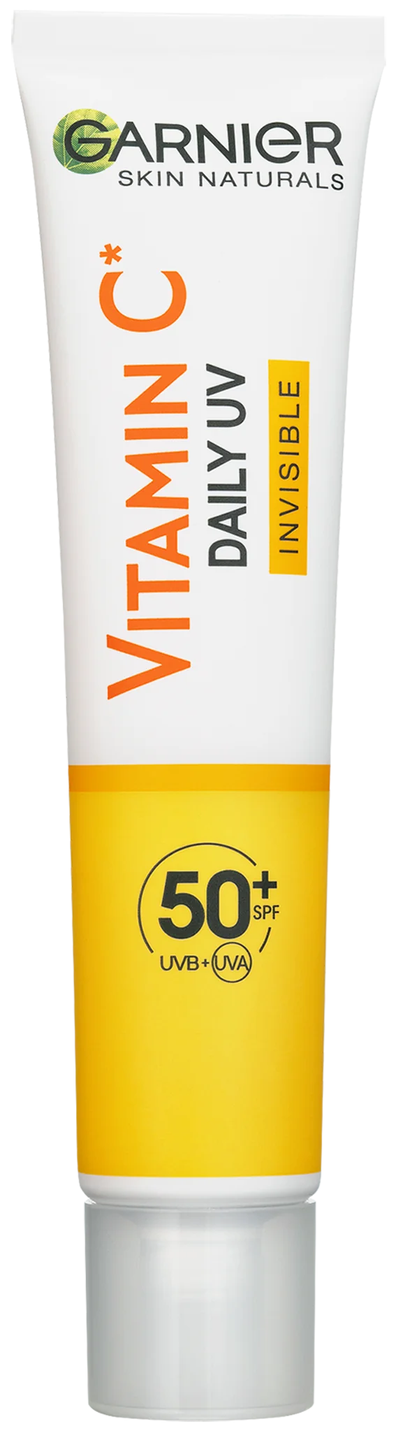 Garnier Skin Naturals Vitamin C denný rozjasňujúci UV fluid SPF 50+ invisible 1×40 ml, rozjasňujúci UV fluid