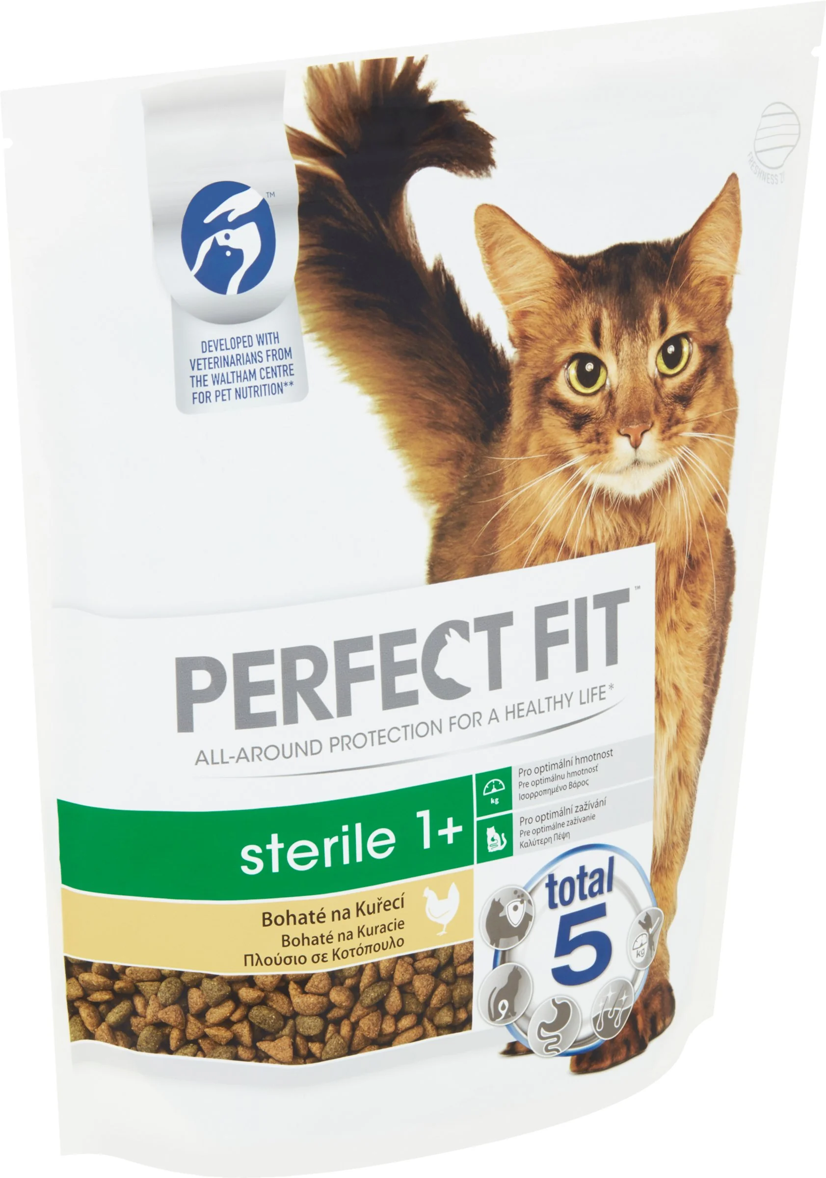 PERFECT FIT granule bohaté na kuracie 1×1,4 kg, pre dospelé kastrované mačky