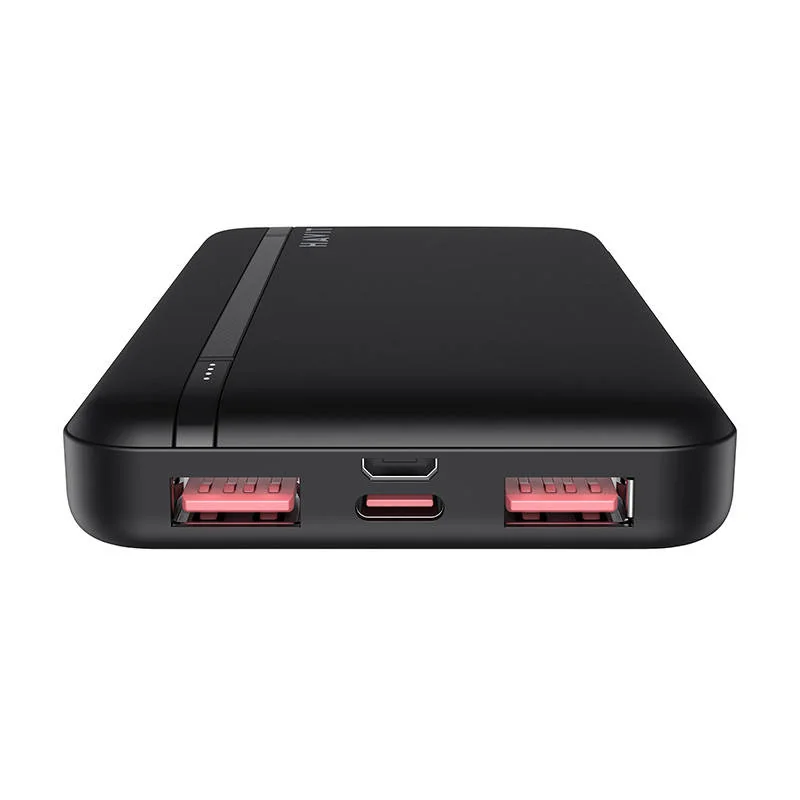 Havit PB90 Power Bank 10000mAh 2x USB / USB-C, čierny 