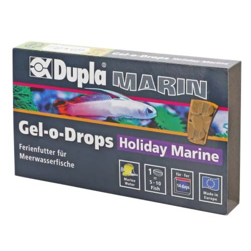 DUPLA Marin Gel-o-Drops Holiday - Dovolenkové želé krmivo pre morské ryby 6x5g