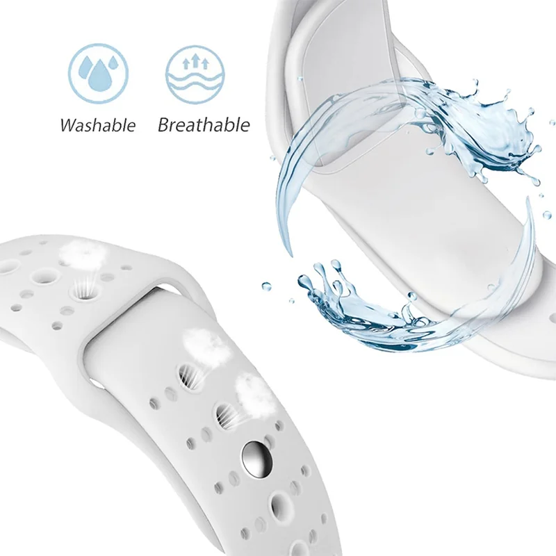 BStrap Silicone Sport remienok na Apple Watch 42/44/45mm White