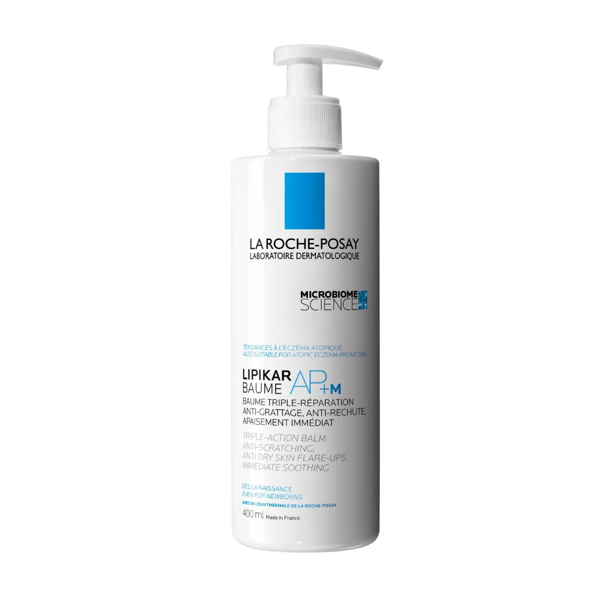 LA ROCHE-POSAY Lipikar Baume AP+M Relipidačný balzam proti svrbeniu a podráždeniu pokožky 400 ml