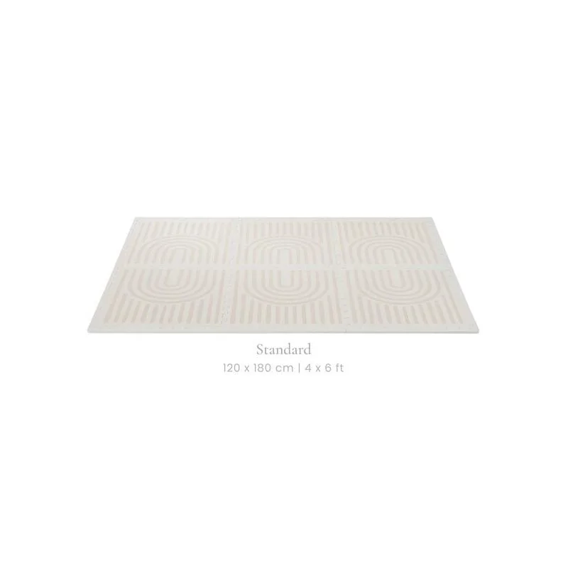 TODDLEKIND - Prettier Hracia podložka Puzzle Linear Linen 120 x 180 cm 