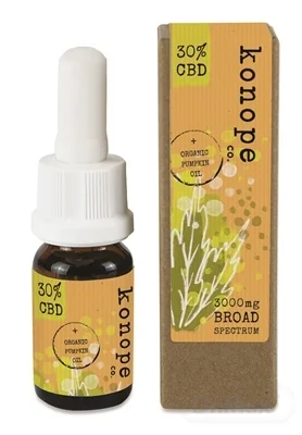 Konope co. 30% CBD v organickom tekvicovom oleji - Široké Spektrum 3000mg