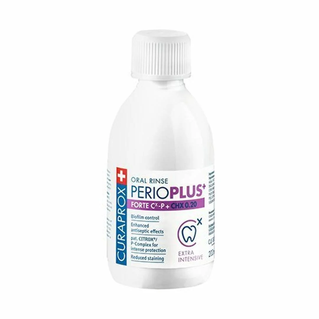 CURAPROX Perio Plus+ Forte ústna voda, 0,2 % chlórhexidín, 200ml