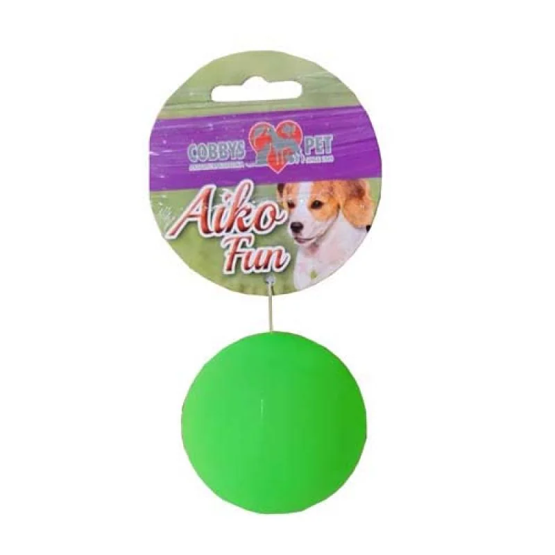 COBBYS PET AIKO FUN Neónová tvrdá lopta 6,2cm  hračka pre psov