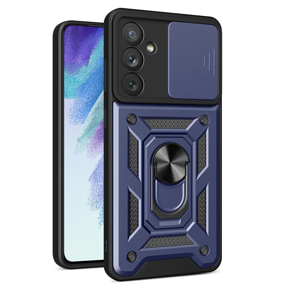 MG Hybrid Armor Camshield kryt na Samsung Galaxy A54 5G, modrý 