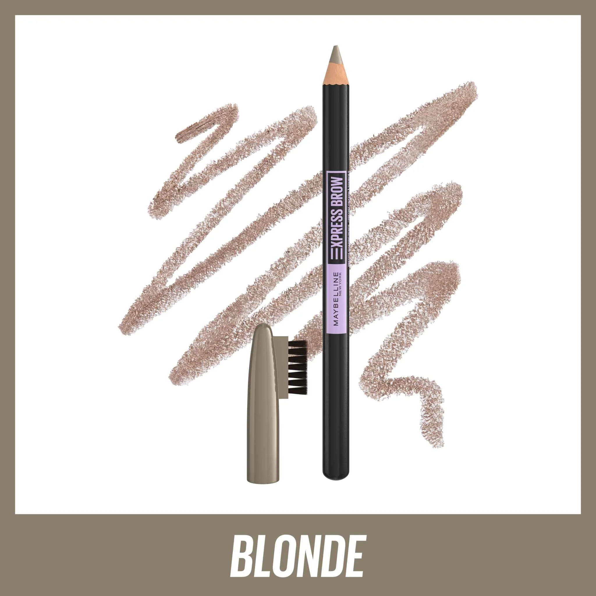 Maybelline New York Express Brow Shaping Pencil 02 Blonde 1×1 kus, gélová ceruzka na obočie