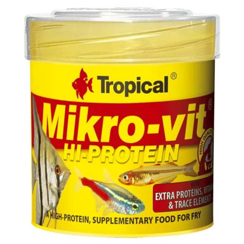 TROPICAL Mikro-vit  Hi-Protein 50ml/32g krmivo s vysokým obsahom bielkovín pre poter