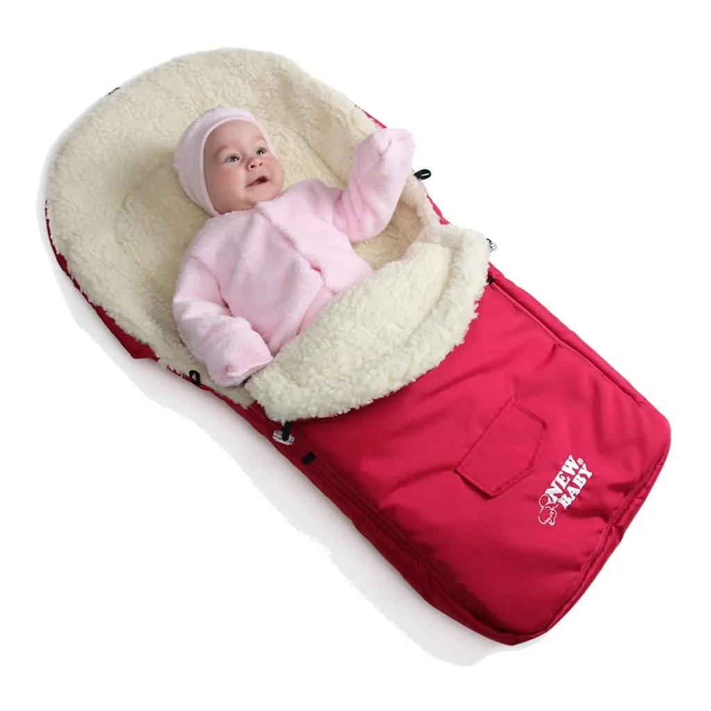 Zimný fusak New Baby Classic Wool red 