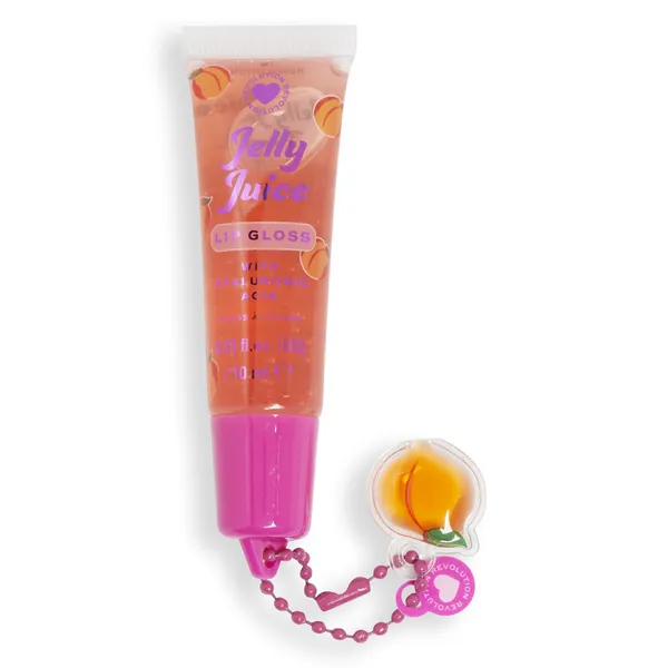 I♥Revolution, Jelly Juice Lip Tubes - Peach 1×10 ml, lesk na pery