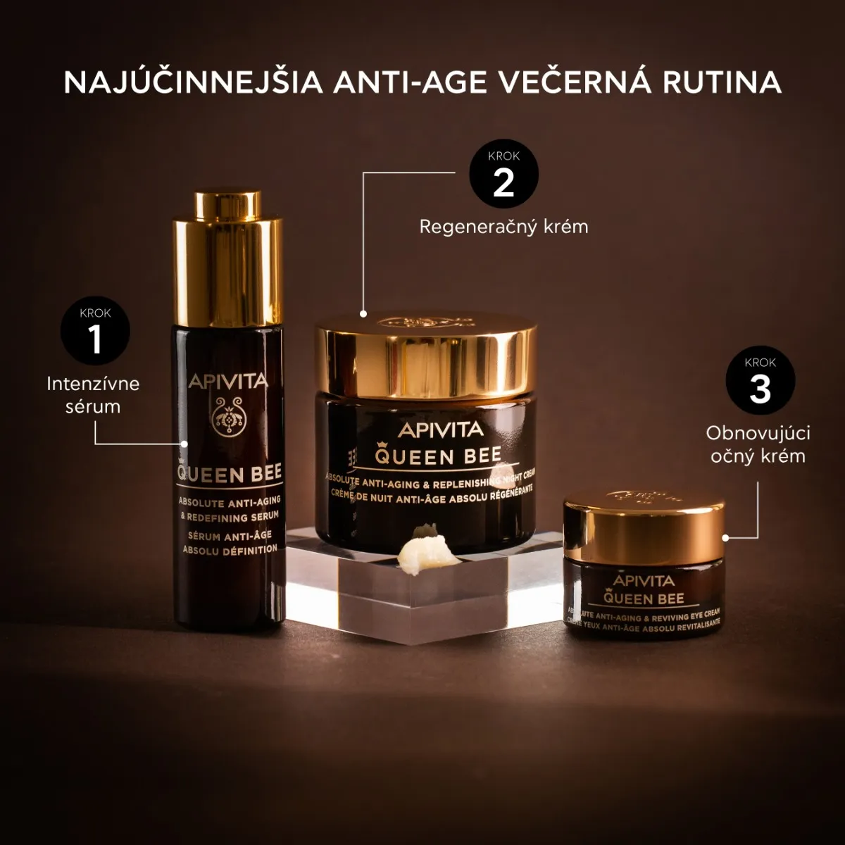 APIVITA Queen Bee Age Defense Night Cream, 50ml 1×50 ml ultra-výživný nočný anti-age krém