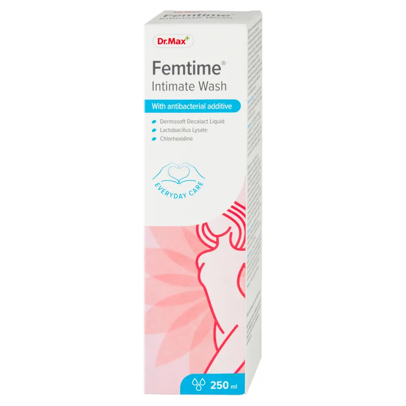Dr. Max Femtime Intimate Wash Antibacterial 1×250 ml, umývací gél na intímnu hygienu