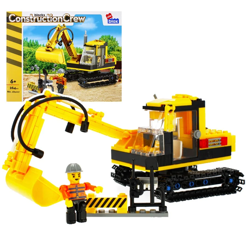 Stavebnica Alleblox ConstructionCrew Bager 264ks 