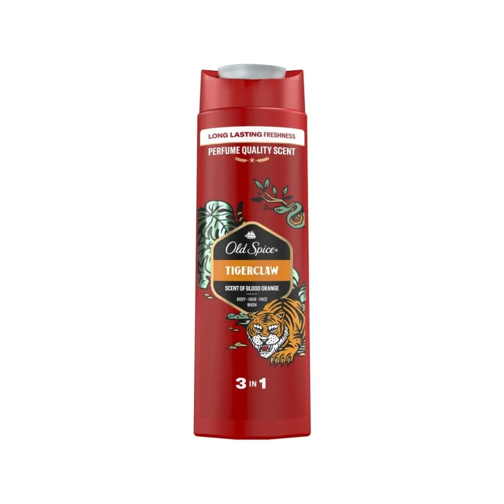 Old Spice Tiger Claw 3 in 1 1×400 ml, sprchový gél a šampón