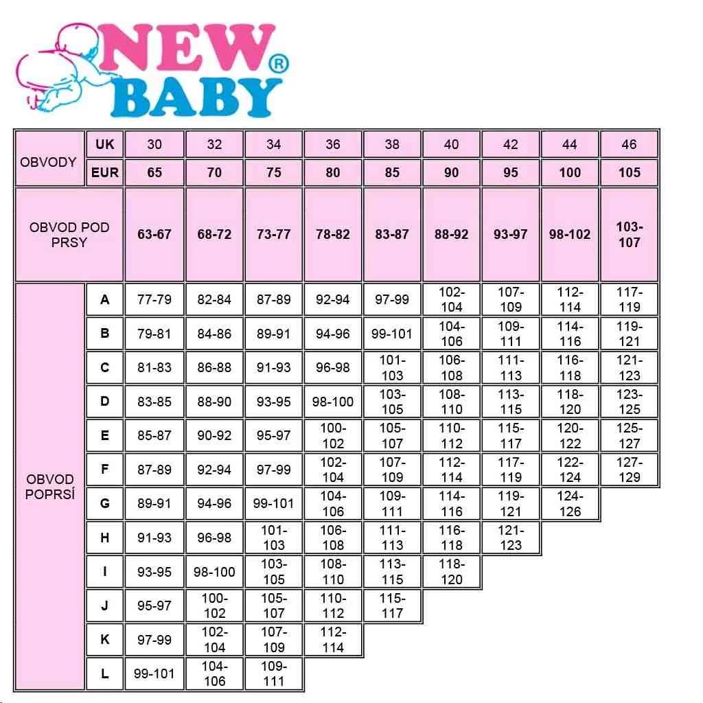 Polovystužená dojčiaca podprsenka New Baby Eva biela 85C, 20C39483 