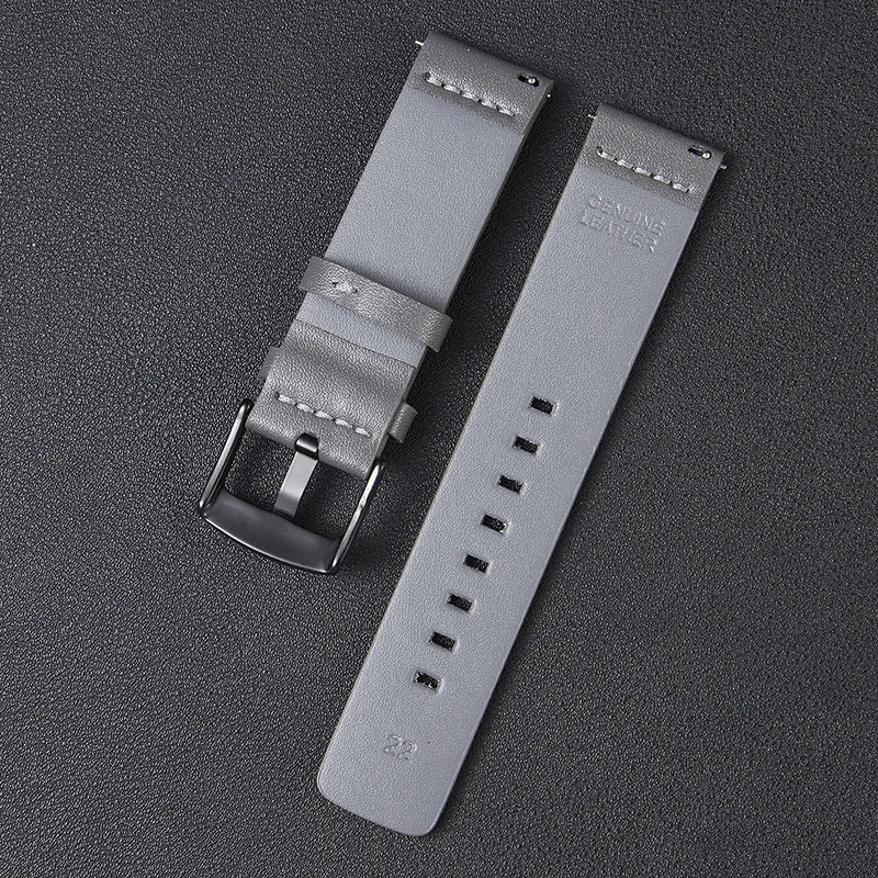 BStrap Fine Leather remienok na Garmin Vivoactive 5 gray