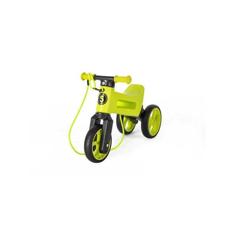 Teddies Odrážadlo FUNNY WHEELS Rider SuperSport zelené 2v1+popruh,vyššie. sedla 28/30cm nos. 25kg 18m+ v sáč