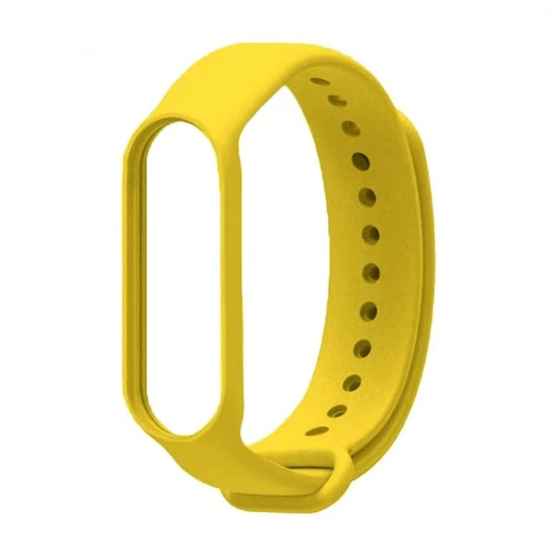 BStrap Silicone remienok na Xiaomi Mi Band 5/6/7, yellow