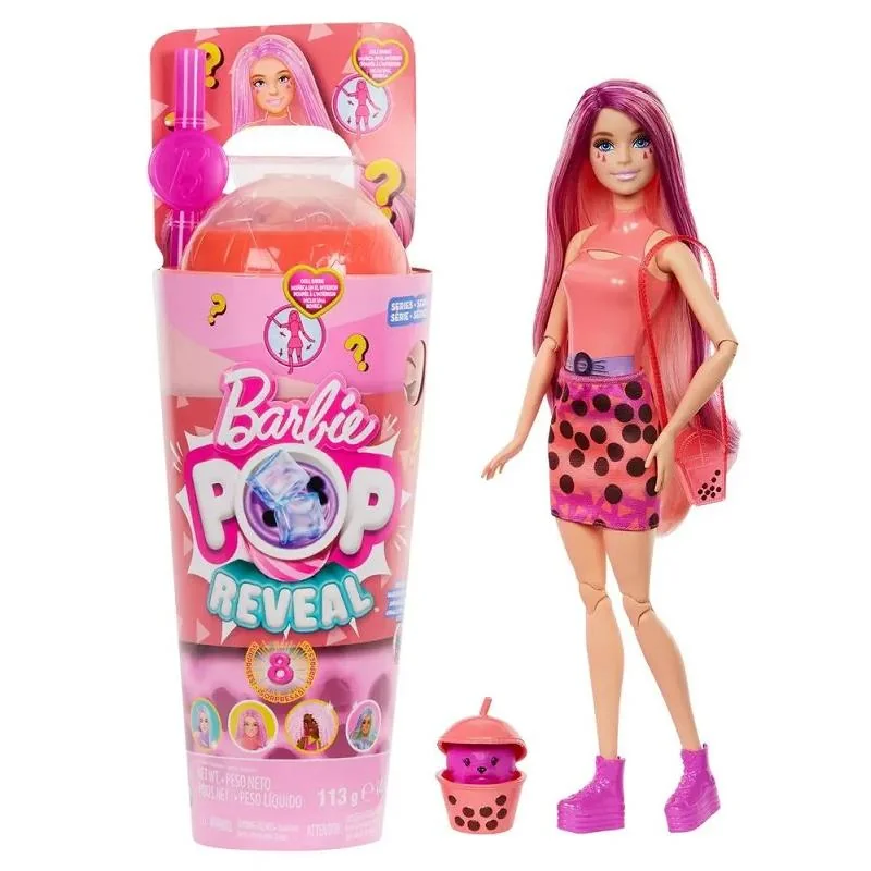 Mattel Barbie Pop Reveal Barbie bubble tea Mangové koláčiky s doplnkami 