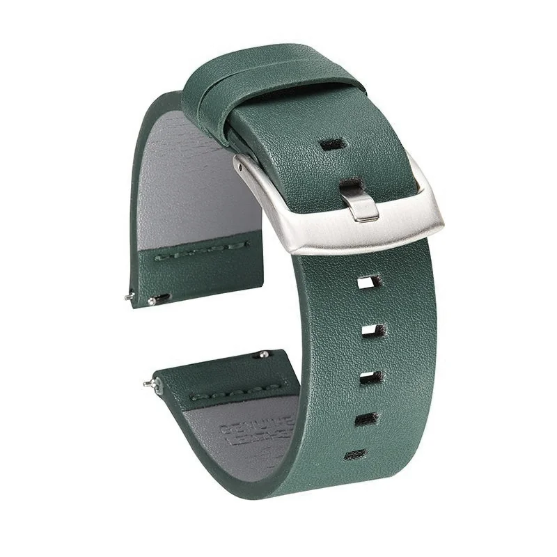 BStrap Fine Leather remienok na Garmin Vivoactive 5 green