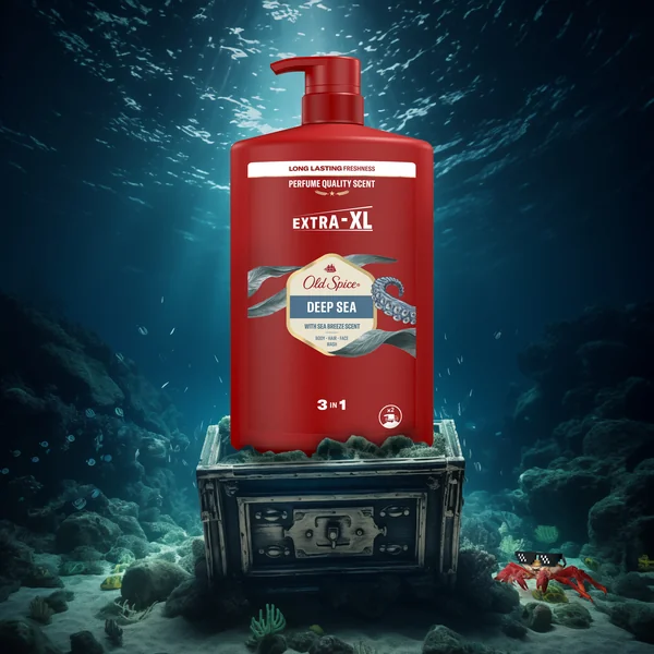 Old Spice Deep Sea sprchový gél a šampón 1×1000 ml, sprchový gél a šampón