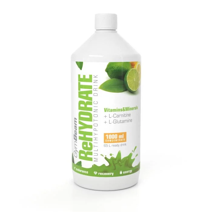 Gymbeam iontovy nápoj rehydrate 1l tropical