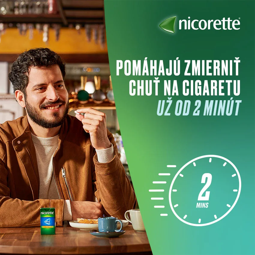 Nicorette® Mint lisované pastilky 4 mg 2×40 ks, lisované pastilky