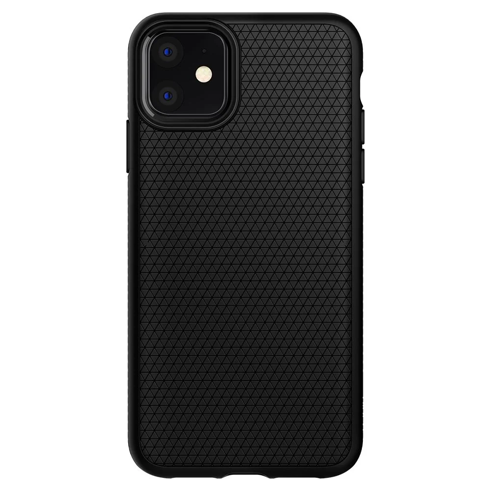 Spigen Liquid Air gumené púzdro pre iPhone 11, matné čierne 