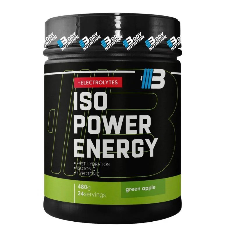 Iso power energy od BODY NUTRITION - zelené jablko - 480g