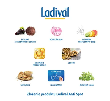 LADIVAL Anti Spot OF 50+ 1×50 ml, krém na tvár, OF 50+