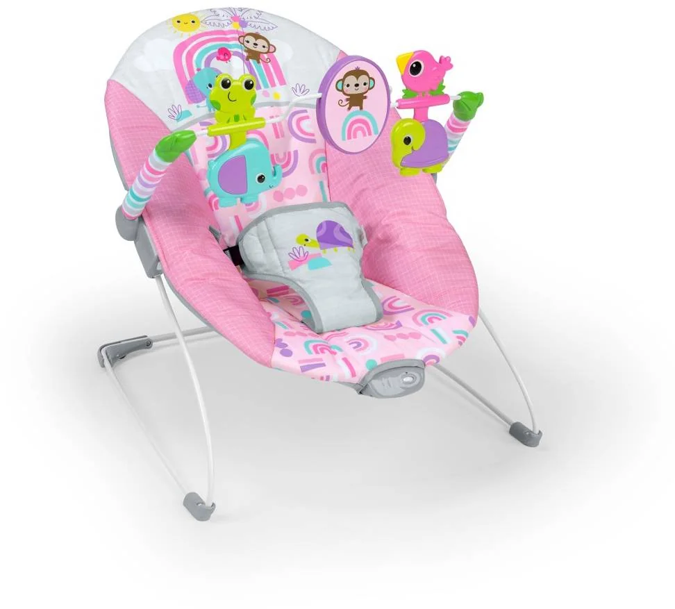 BRIGHT STARTS Lehátko vibrujúce Pink Paradise™ 0m+ do 9 kg