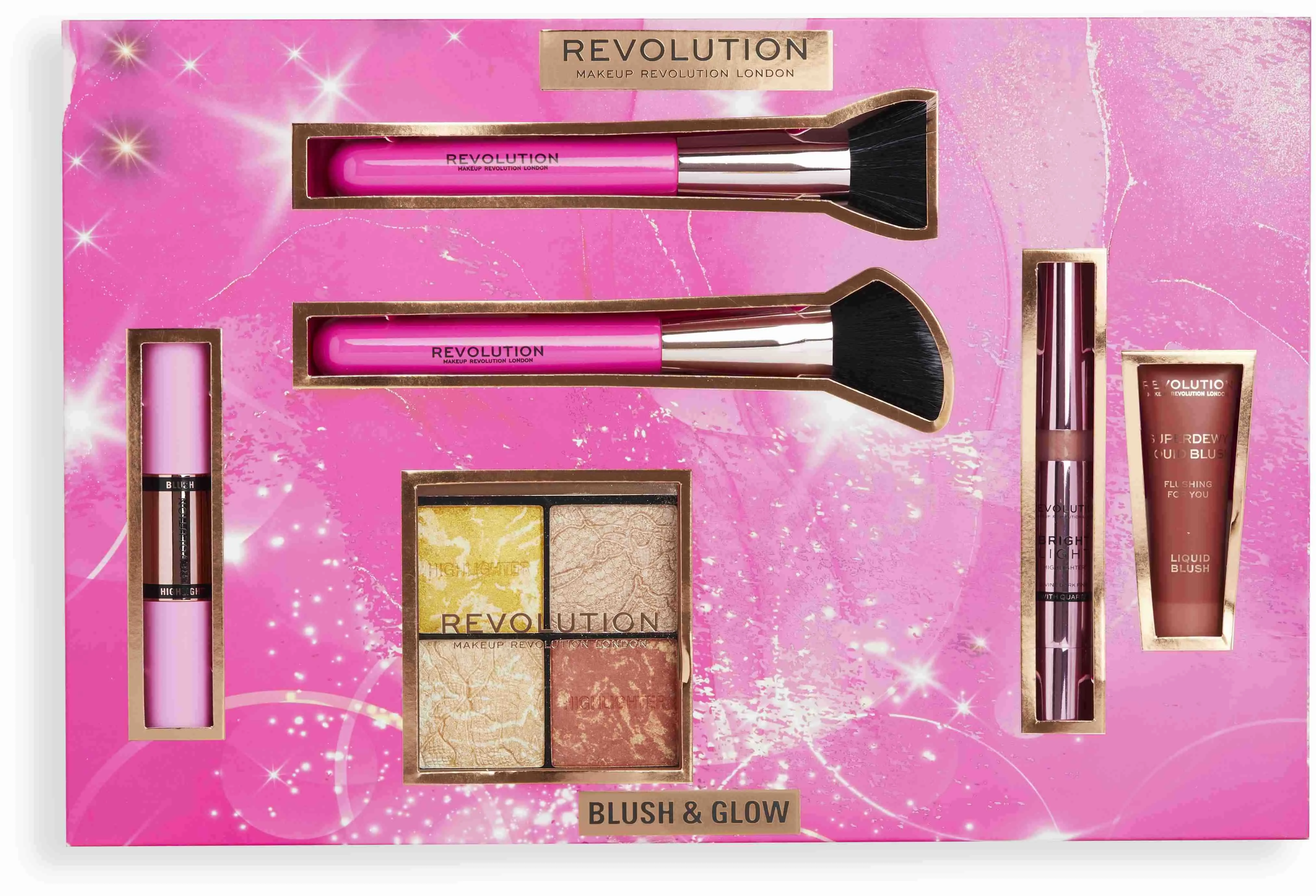 Revolution, Blush & Glow Gift Set 1×1 set, darčeková sada