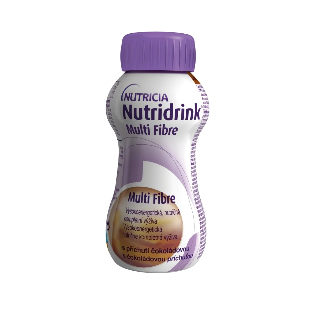 NUTRIDRINK MULTIFIBRE ČOKOLÁDA 4×200 ml, čokoládová príchuť