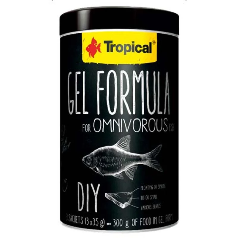 TROPICAL Gel Formula for Omnivorous Fish 1000ml 3x35g krmivo vo forme želé pre všežravé ryby