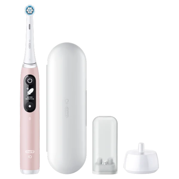 Oral-B iO Series 6 Pink Elektrická zubná kefka 1×1 ks, elektrická zubná kefka