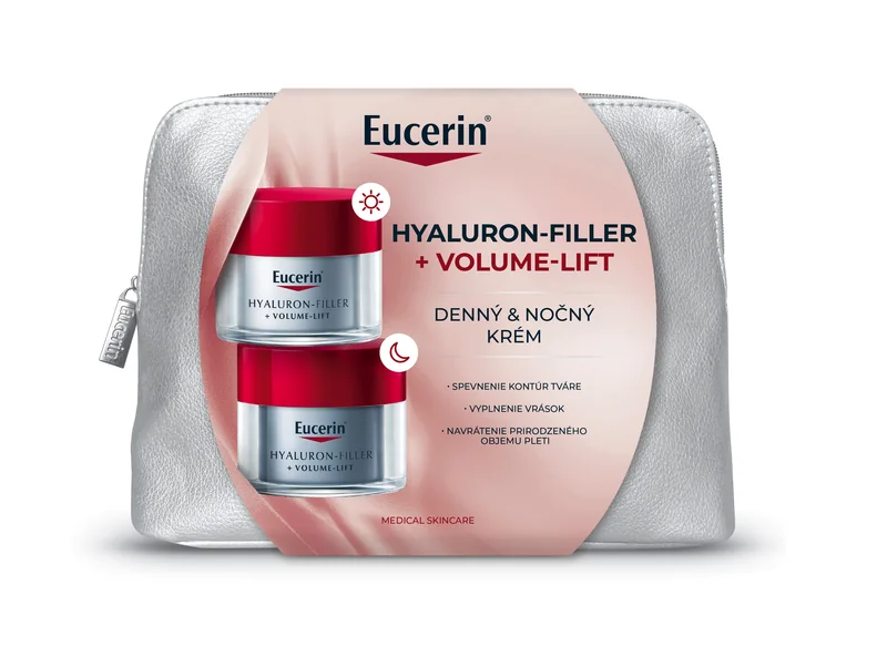 Eucerin Vianočná taštička HYALURON-FILLER + VOLUME-LIFT Denný krém + Nočný krém