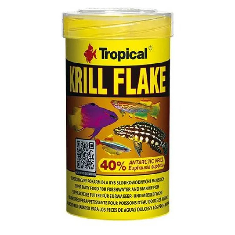 TROPICAL Krill Flake 100ml/20g krmivo pre sladkovodné a morské ryby 