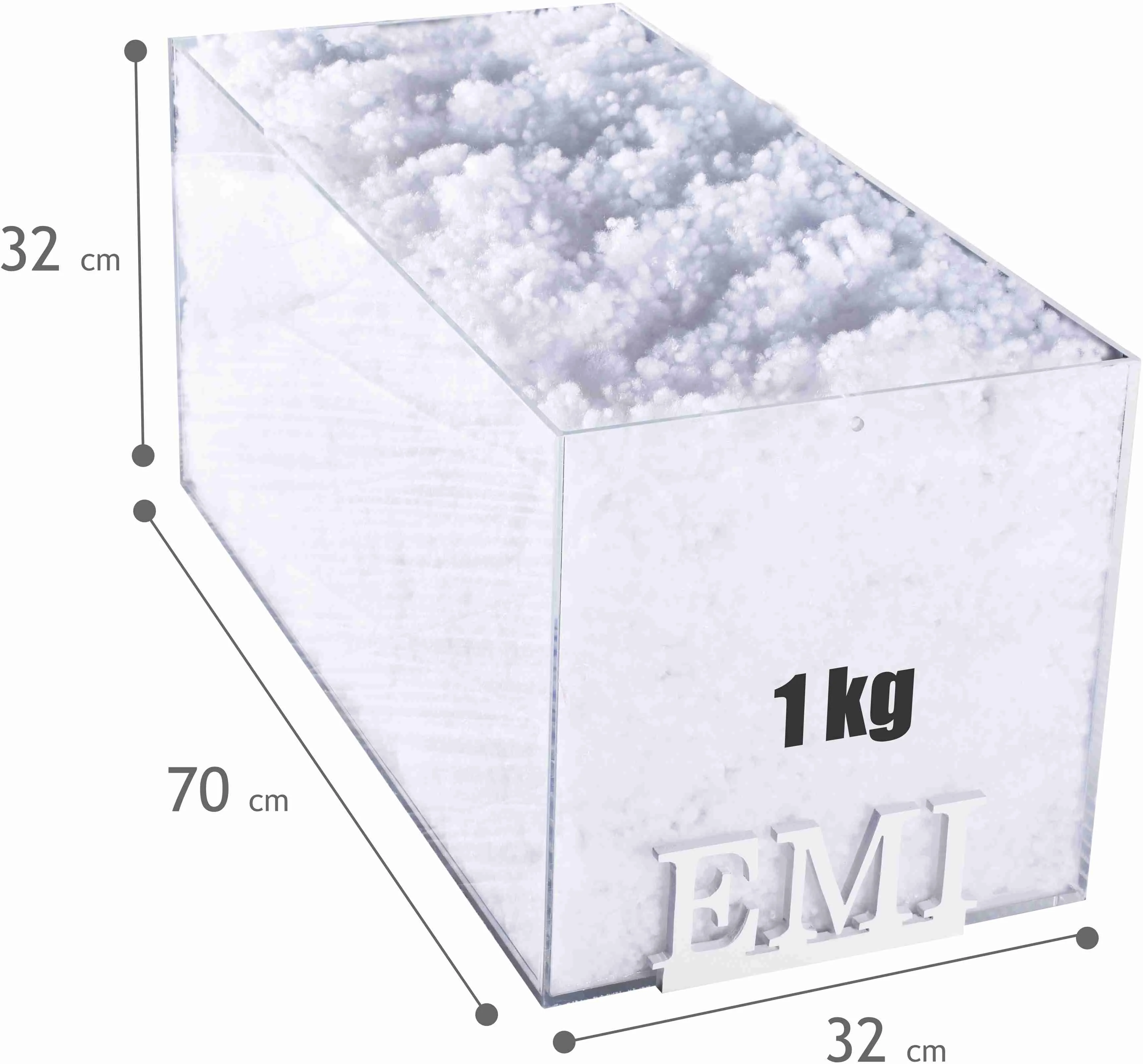 EMI Výplň do vankúšov protialergická guľôčka 1000 g 1×1000 g, antialergická výplň do vankúšov