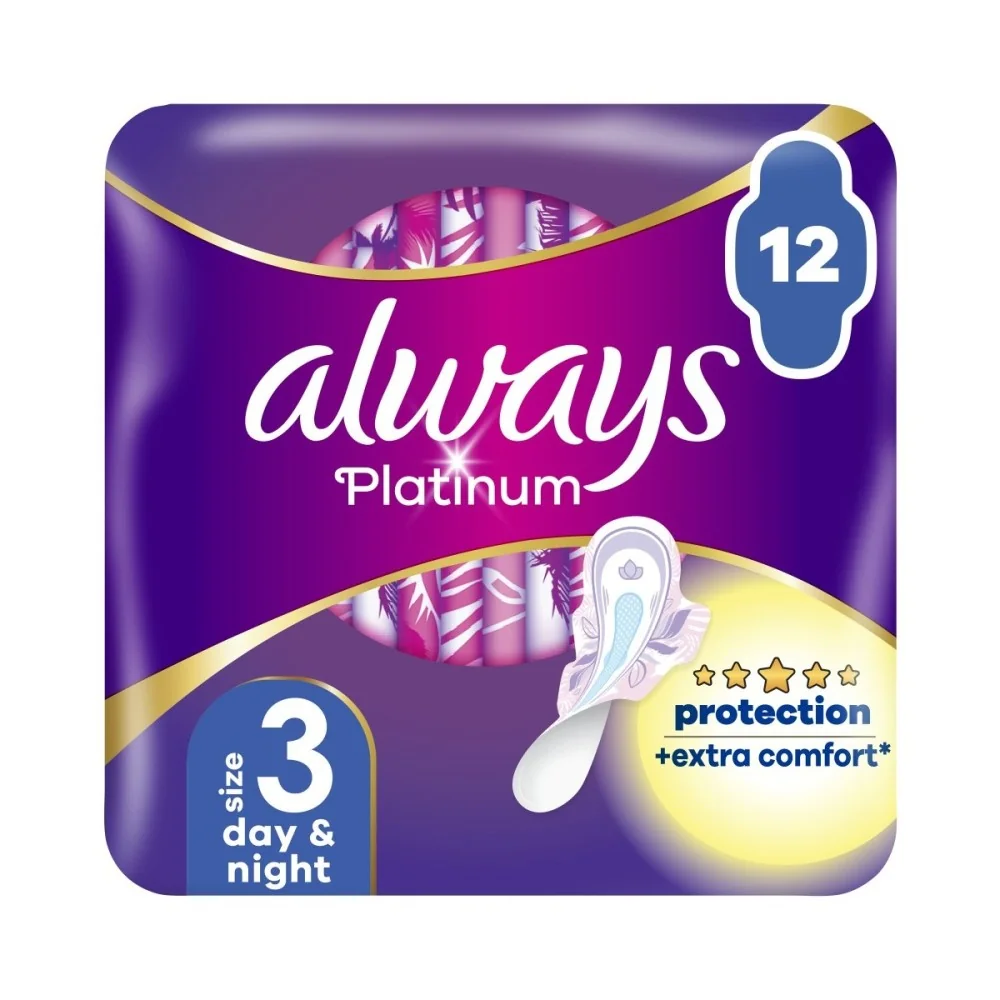 Always Platinum Duo Night 1×12 ks, hygienické vložky