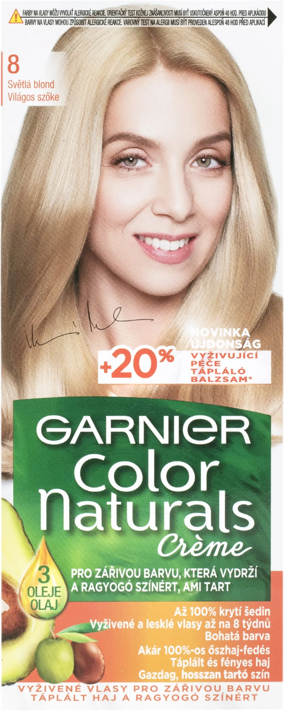 GARNIER Color Naturals CN 8.0 - svetlá blond