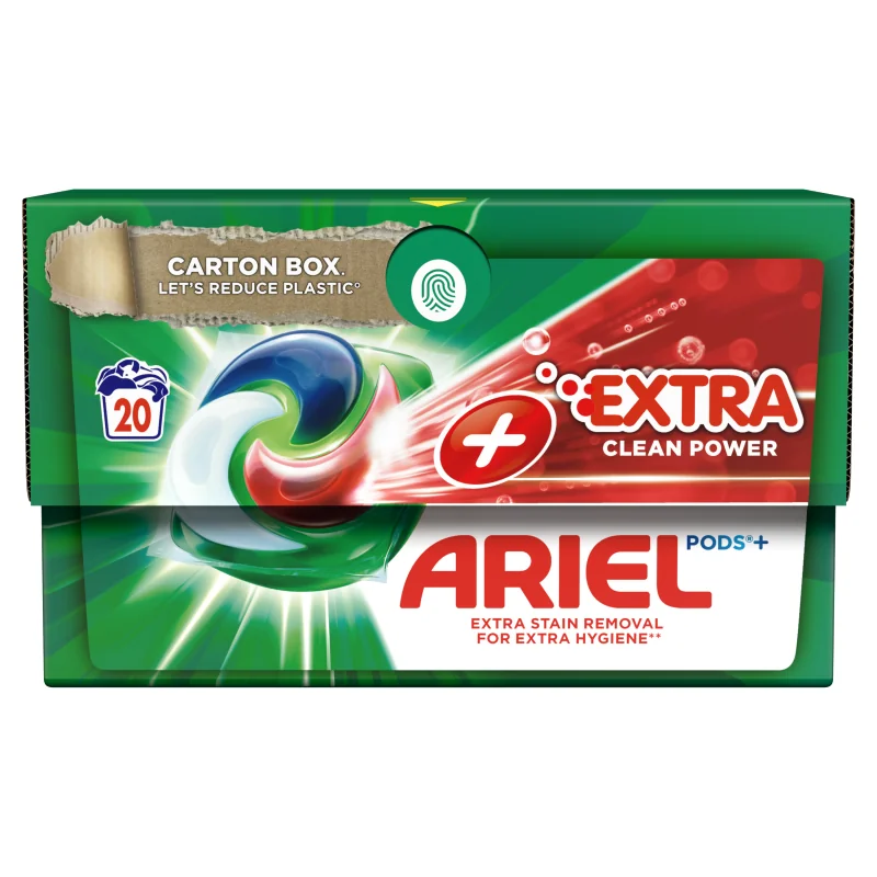 Ariel All-in-1 PODS Extra clean, Gélové Kapsuly Na Pranie, 20 Praní 1×20ks, Gélové Kapsuly Na Pranie