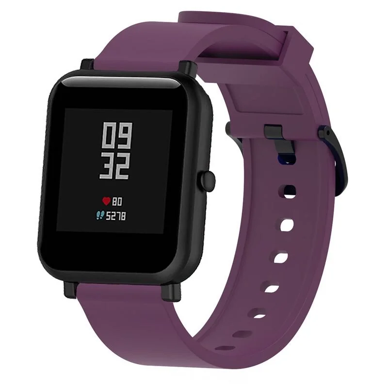 BStrap Silicone V4 remienok na Huawei Watch GT 42mm dark purple